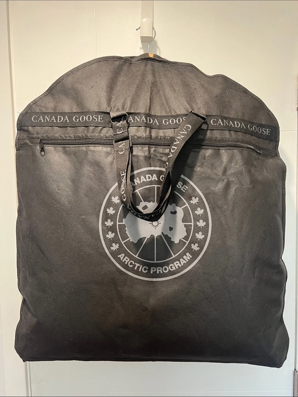 Canada Goose Men’s Black Hooded Parka Jacket with Bag